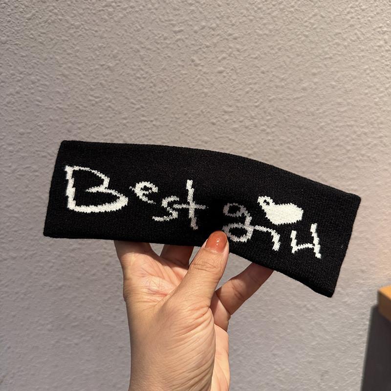 Корейский стиль Буквенная повязка на голову с эластичной резинкой для девочек и мальчиков Летний модный аксессуар
