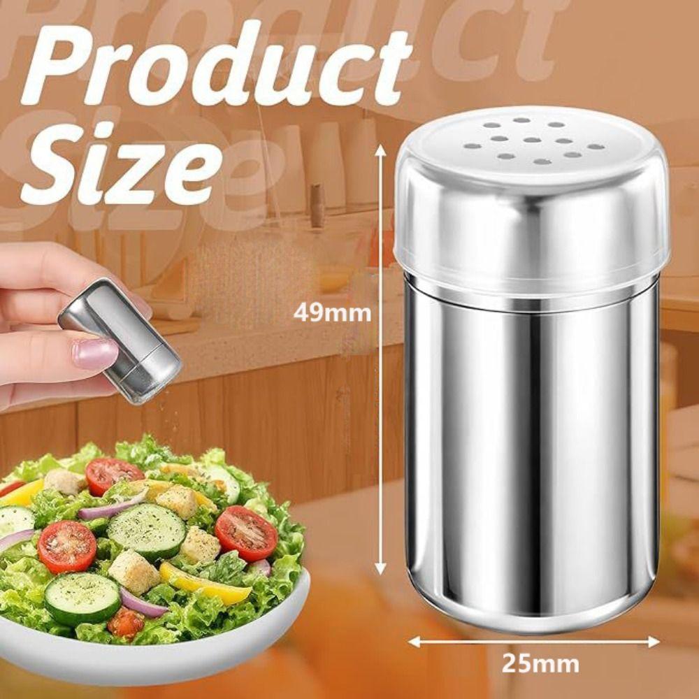 2pcs Small Pepper Shaker With Lid Outdoor Cooking Tools For Motorcycle Modification Accessories
