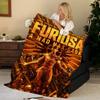 Плед из фланели F-Furiosa: Дорога ярости P-Приквел, Мягкий, Теплый, Прочный и Моющийся, Милый, Крутой