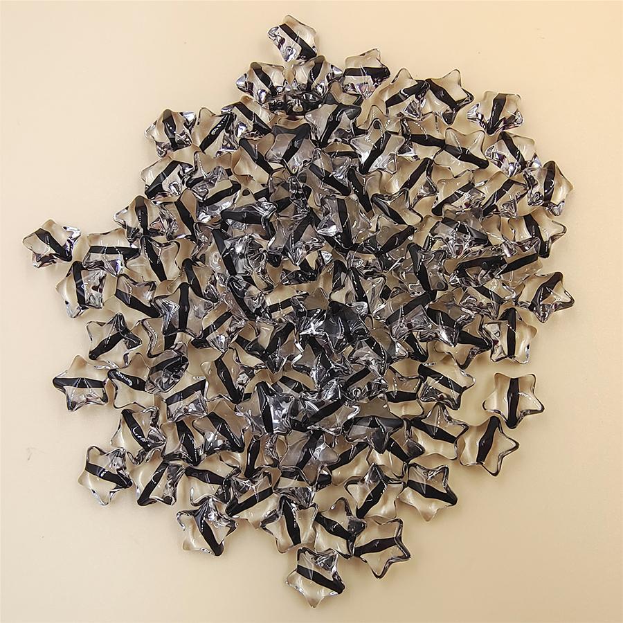 120 шт. бусины для изготовления бисера, ожерелья, браслета, изготовления ювелирных изделий, свободные бусины ручной работы, 13 мм, звезда, сделай сам, фурнитура, акрил