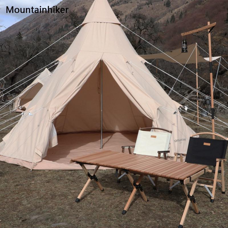 Двухместная ветрозащитная туристическая палатка Pyramid Beige