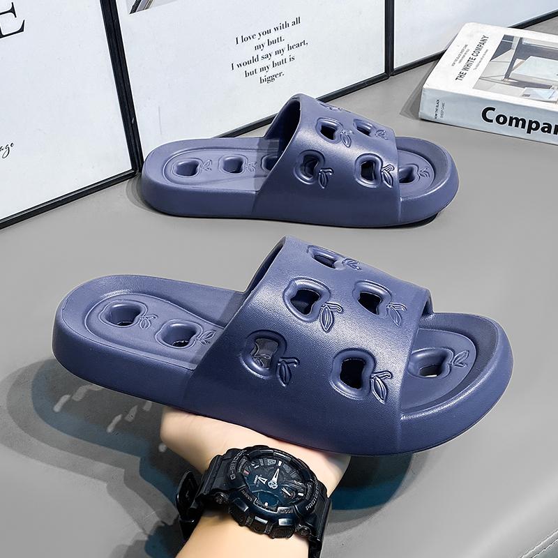Men's Slippers Bathroom Non-slip Quick-drying Flip-flops Summer Flat Sandals EVA Thick-soled Shoes Indoor Soft-soled Shoes