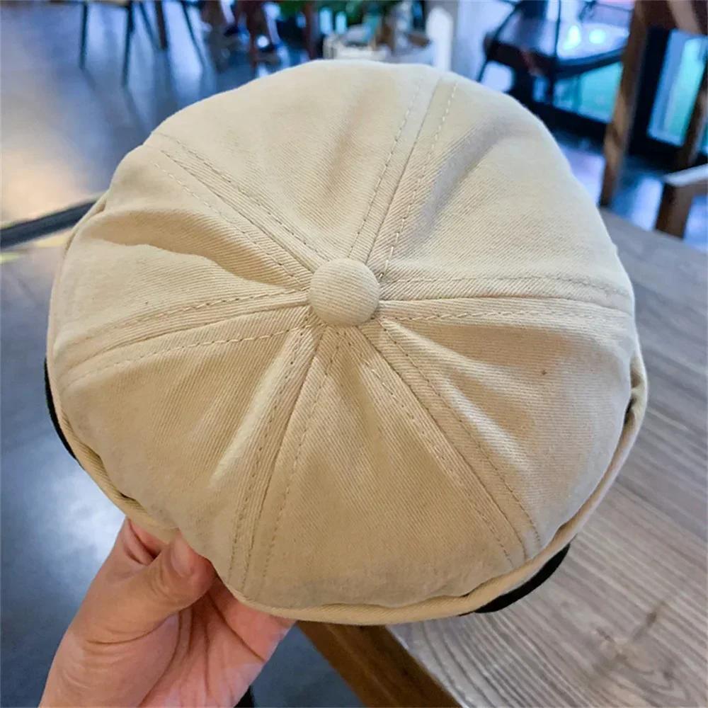 Вельветовая шляпа мужская шляпа Melon Skin уличная ретро модная хип-хоп корейская версия универсальная мужская модная брендовая мода подарки
