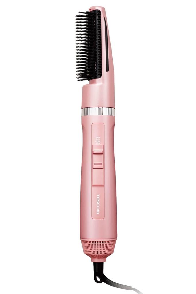 TESCOM Hair Curl Negative Cold and Hot Rotating Easy Pink Dryer, Dryer, Ion, Lightweight, Air, Cord, Plug, TC360A-P