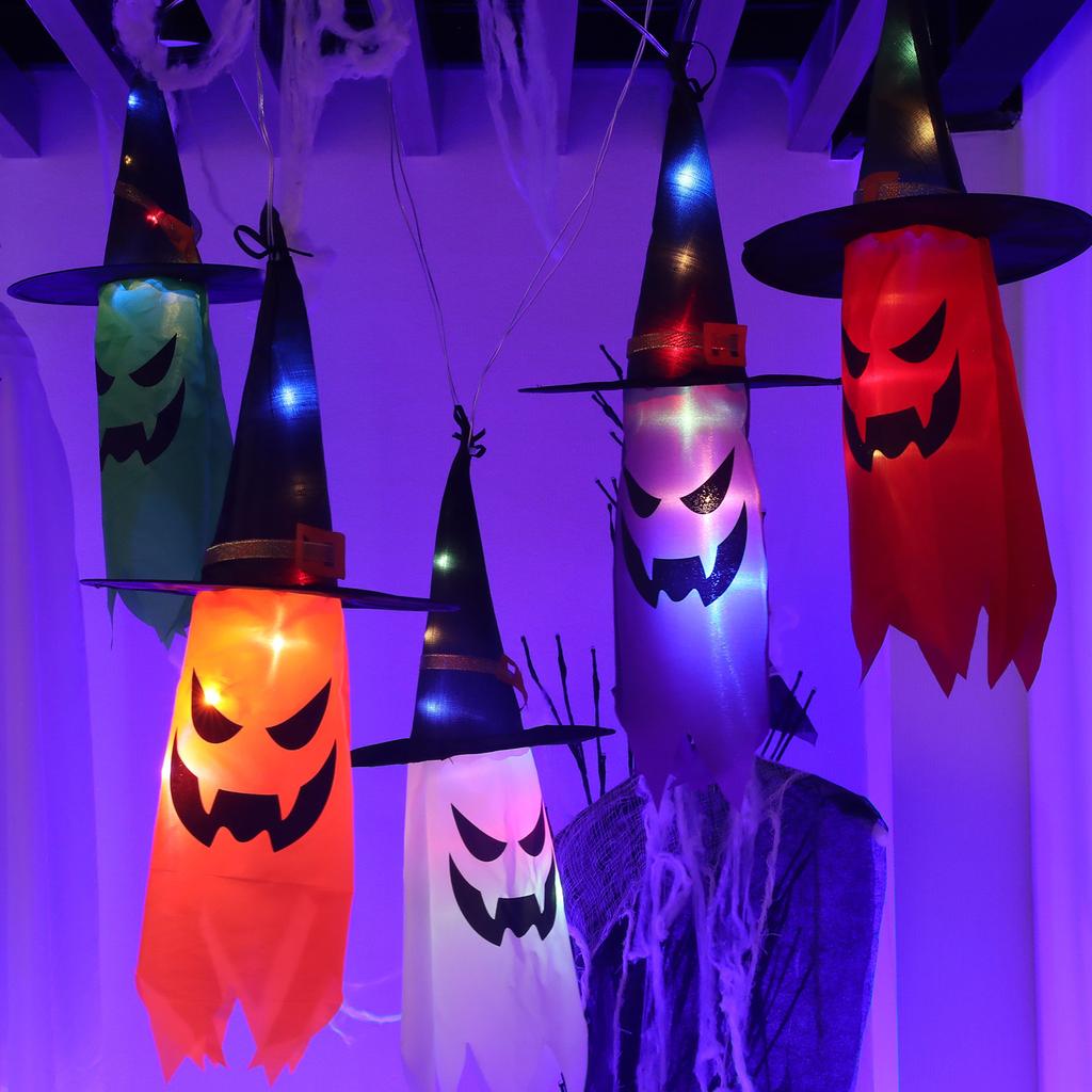 Светодиодные гирлянды «Ведьма-призрак» Гирлянды «Призрак на Хэллоуин» Подвесная лампа ужасов