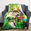 1pc Ben10 Aliens Flannel Blanket, Soft Skin Friendly with Digital Printing, Various Sizes Available for Family, Friends, Birthday
