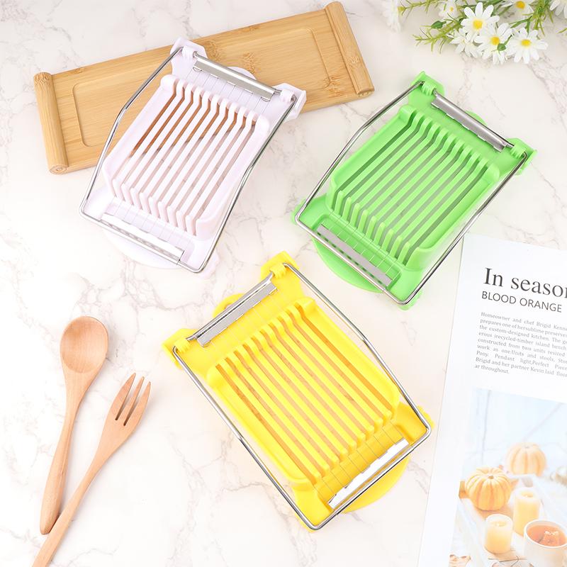 Слайсер для мясного хлеба 304 Усиленная нержавеющая сталь Слайсер для вареных яиц фруктов мягкого сыра Резак для спама Слайсер для консервированного мяса