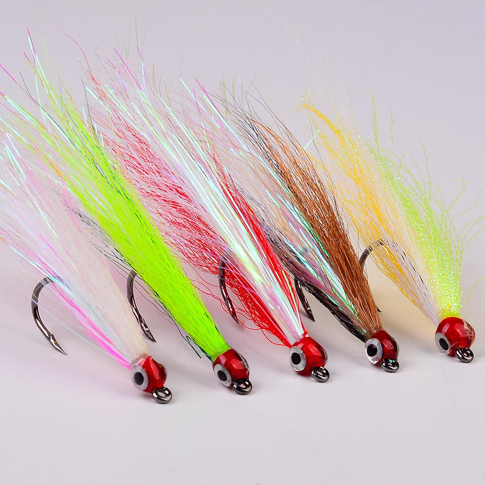 Биомиметический крючок для приманки, якорный крючок, крючок с перьями, привязка для волос, одинарный крючок, колючий рыболовный крючок, рыболовные снасти, аксессуары для рыбалки на открытом воздухе