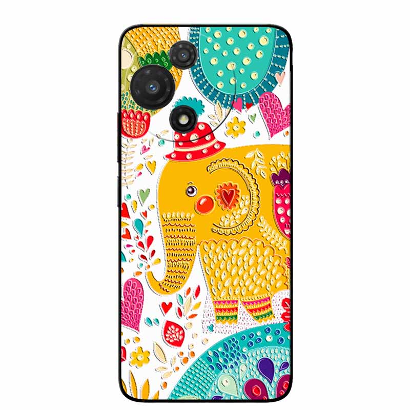 3D Мультяшный тисненый чехол Для TCL 60R / TCL 60 SE NxtPaper Рельефный тисненый Ретро Силиконовые чехлы Для 60 SE NXTpaper 5G Аниме Бампер