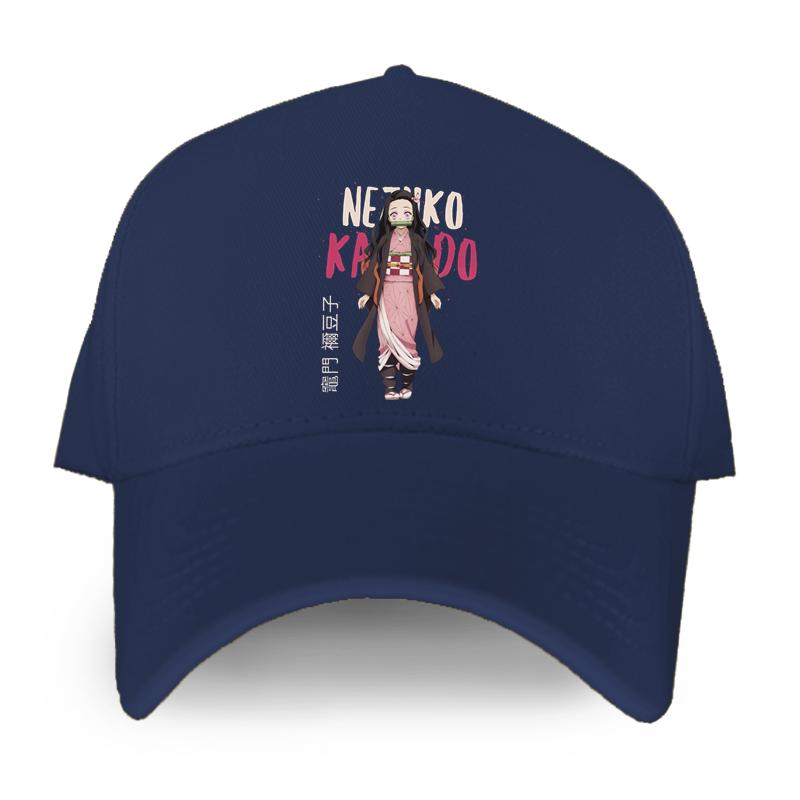 Kawaii Nezuko Kamado Demon Slayer унисекс женские кепки модная шляпа в стиле хип-хоп Kimetsu No Yaiba аниме манга бейсболка