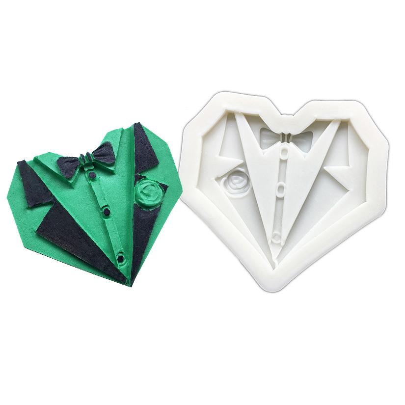 Усы, банты, галстук, День отца, силиконовая форма для сахарного ремесла, шоколадные кексы, форма для выпечки, инструменты для украшения торта из помадки