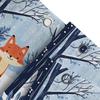 Charming Winter Fox Shower Curtain For Kids - Cute Animal Design Waterproof Bath Decor With Ring Waterproof Durable Easy-Clean