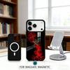 M-Morocco Flag Phone Case Magnetic For iPhone17 16 15 14 13 12 Pro Max For Magsafe Wireless Charging Cover