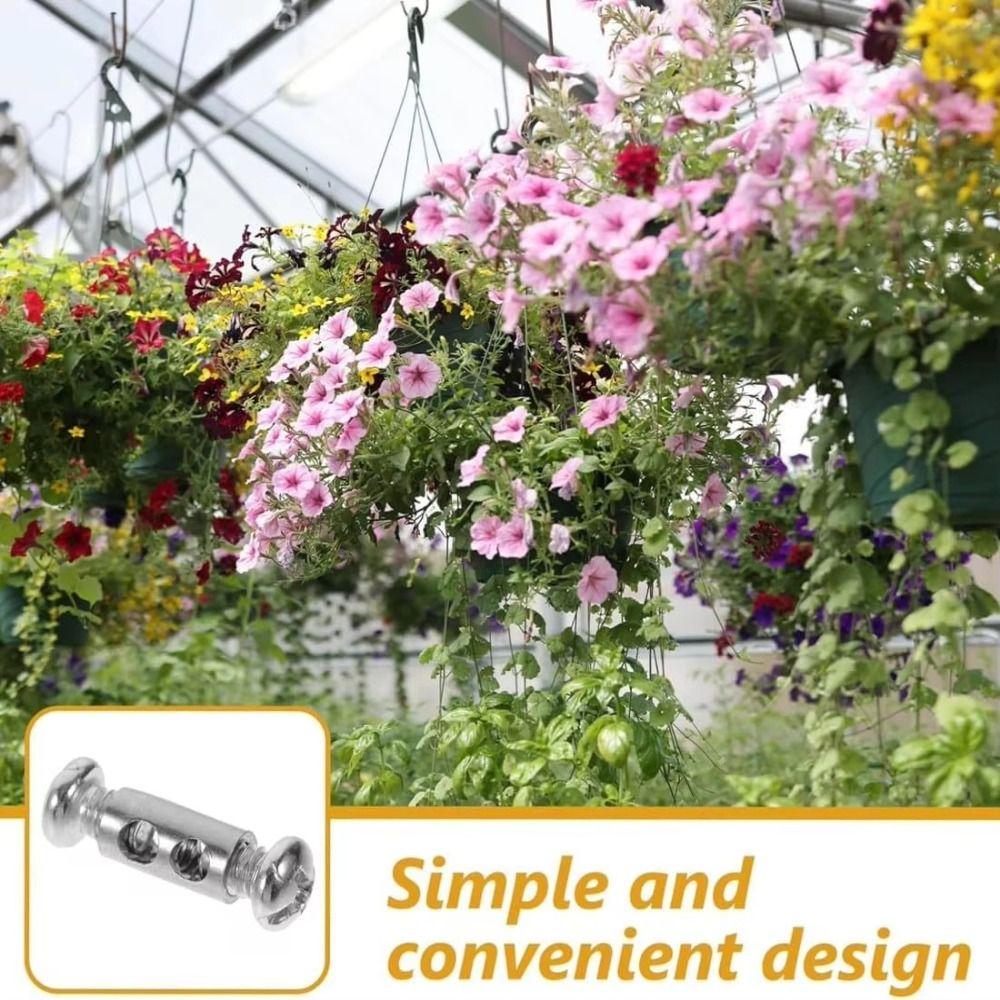 10Pcs Adjustable Cable Clamp Heavy Duty Cable Locker Lock Steel Cable Fastener Securing Wiring Rope