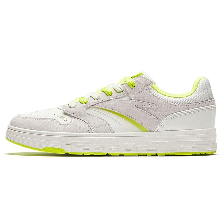 Anta Street Play Green Apple Non-Slip Shock Absorbing Lightweight Low-Top Sneakers Men Sneakers White Yellow 912338053-3