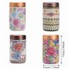 Mini Empty Tea Tin Can Ceramic Tea Packaging Box Flower Enamel Tea Canister  Home/Office/Travel