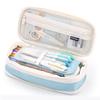 Large Capacity Pen Pouch Portable Storage Organizer Bag Zipper Closure Stationery Pencil Pouch Office Supplies