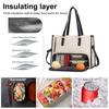 2-in-1 Tote Bag Lunch Bag for Women 15.6-inch Laptop Lunch Bag Large Tote
