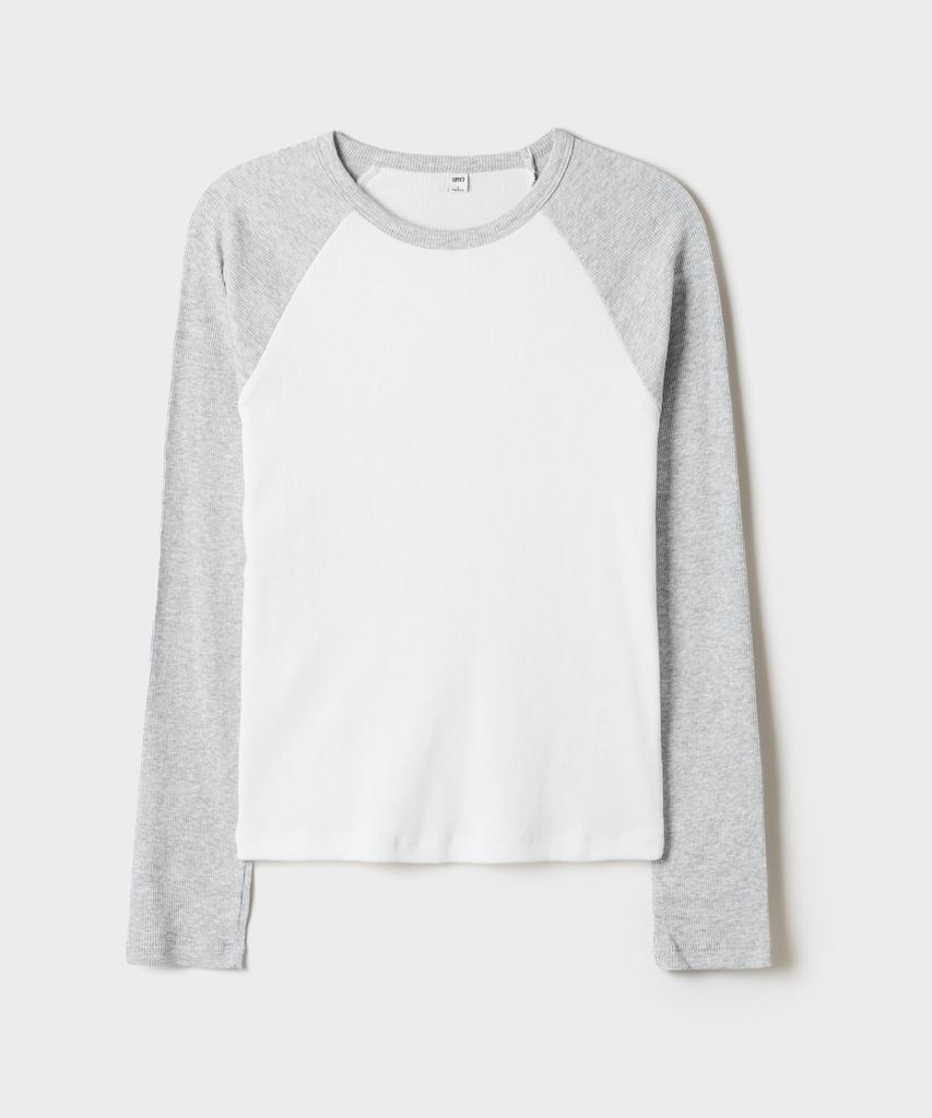 SPAO Реглан в рубчик с длинным рукавом_Splwg49G04