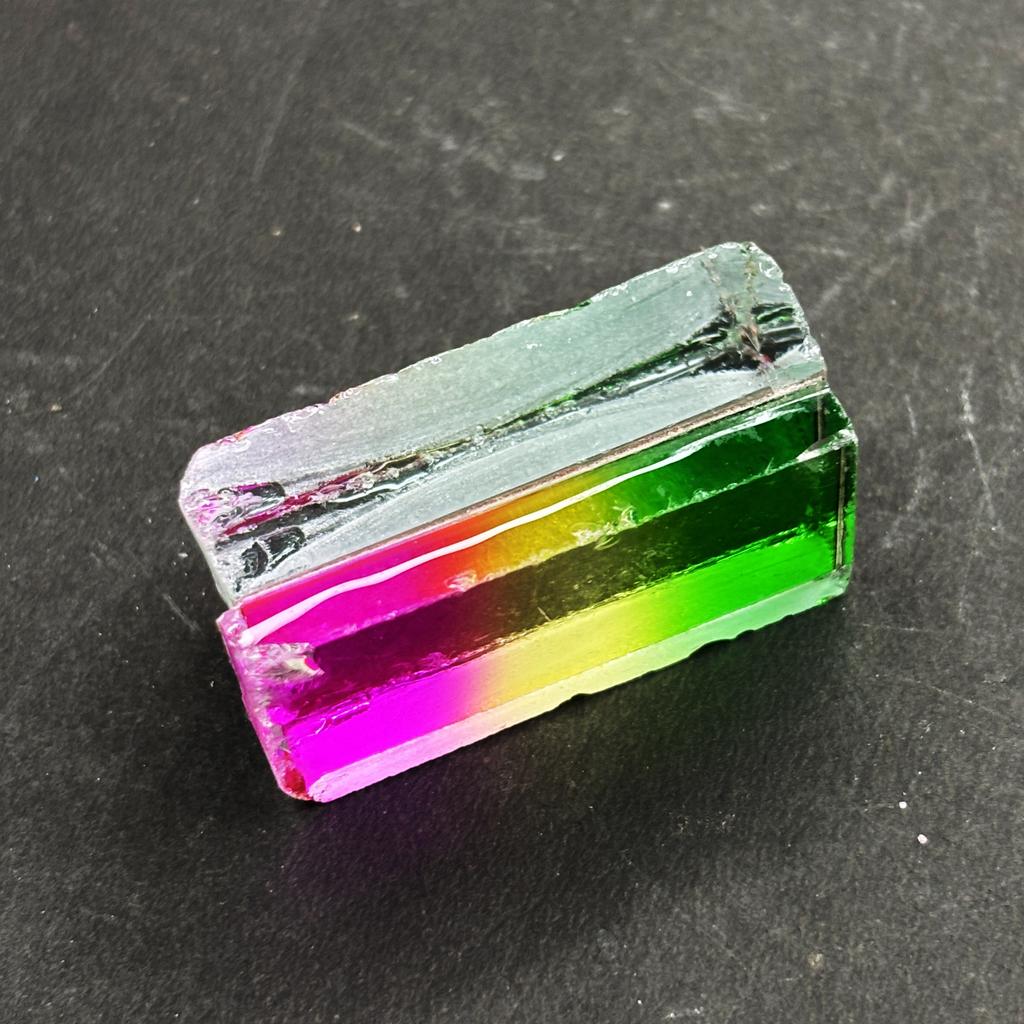 Lab-Created Tourmaline Loose Gemstone Unique Uncut Rough 178.90 ct October Birthday Birthstone