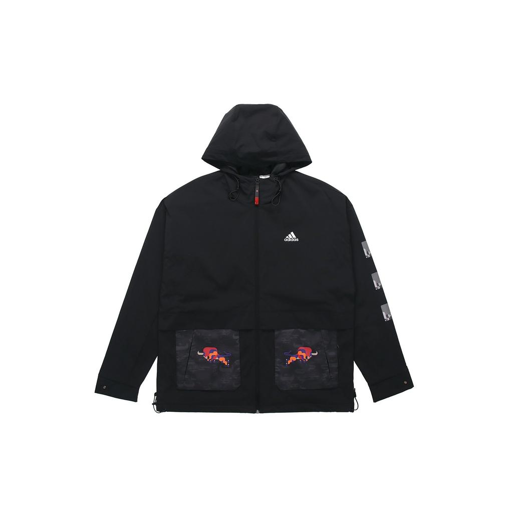 adidas CNY Мужские куртки Черные с капюшоном Умеренные Другие GP1821