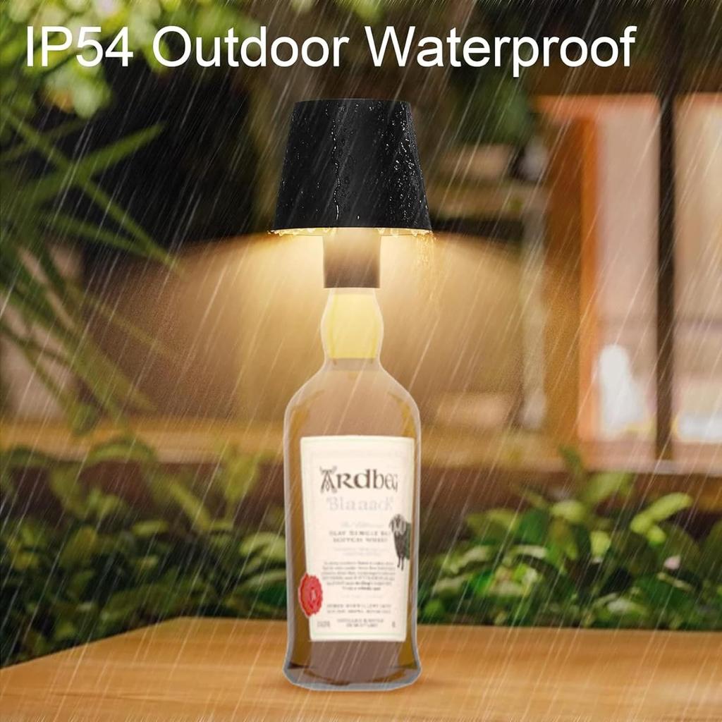 Беспроводной светильник для бутылок, портативный светодиодный беспроводной светильник для бутылок, 3 режима, затемнение, перезаряжаемый, сенсорный светильник для спальни, настольная лампа для подарка на день рождения, Рождество