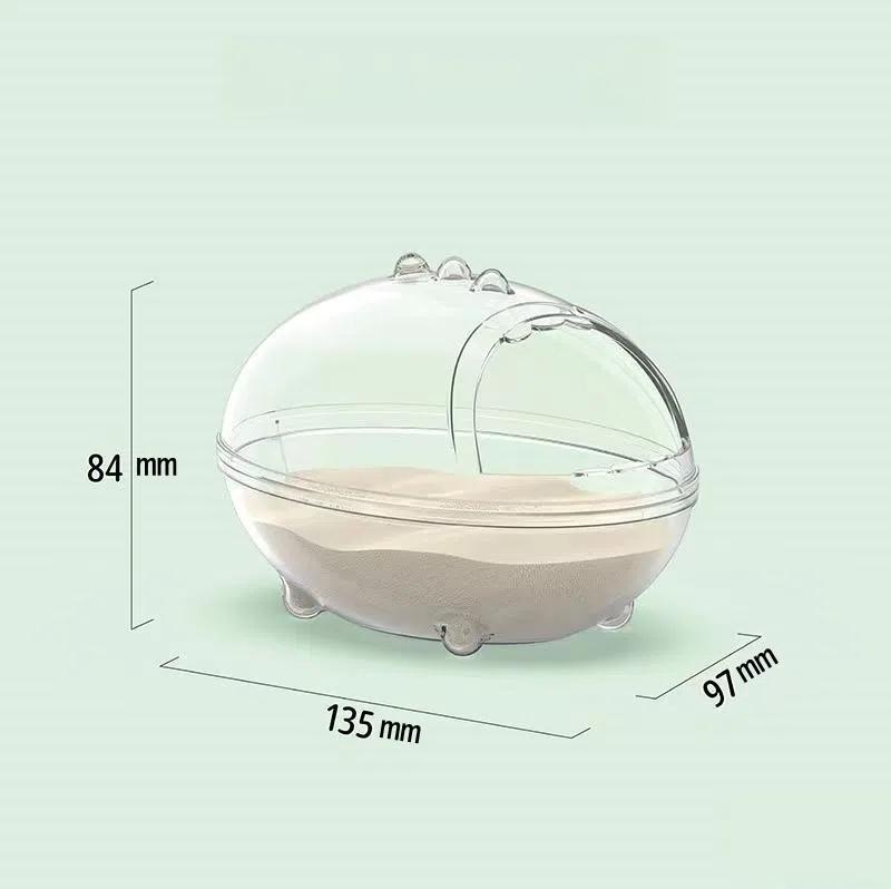 Plastic Hamster Bathtub Dinosaur Style Small Pet Cleaning Tool Hamsters Bathroom  for Small Animals