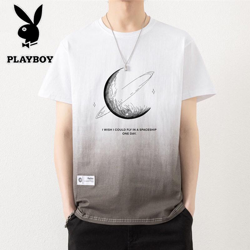 PLAYBOY Мужская повседневная футболка с коротким рукавом