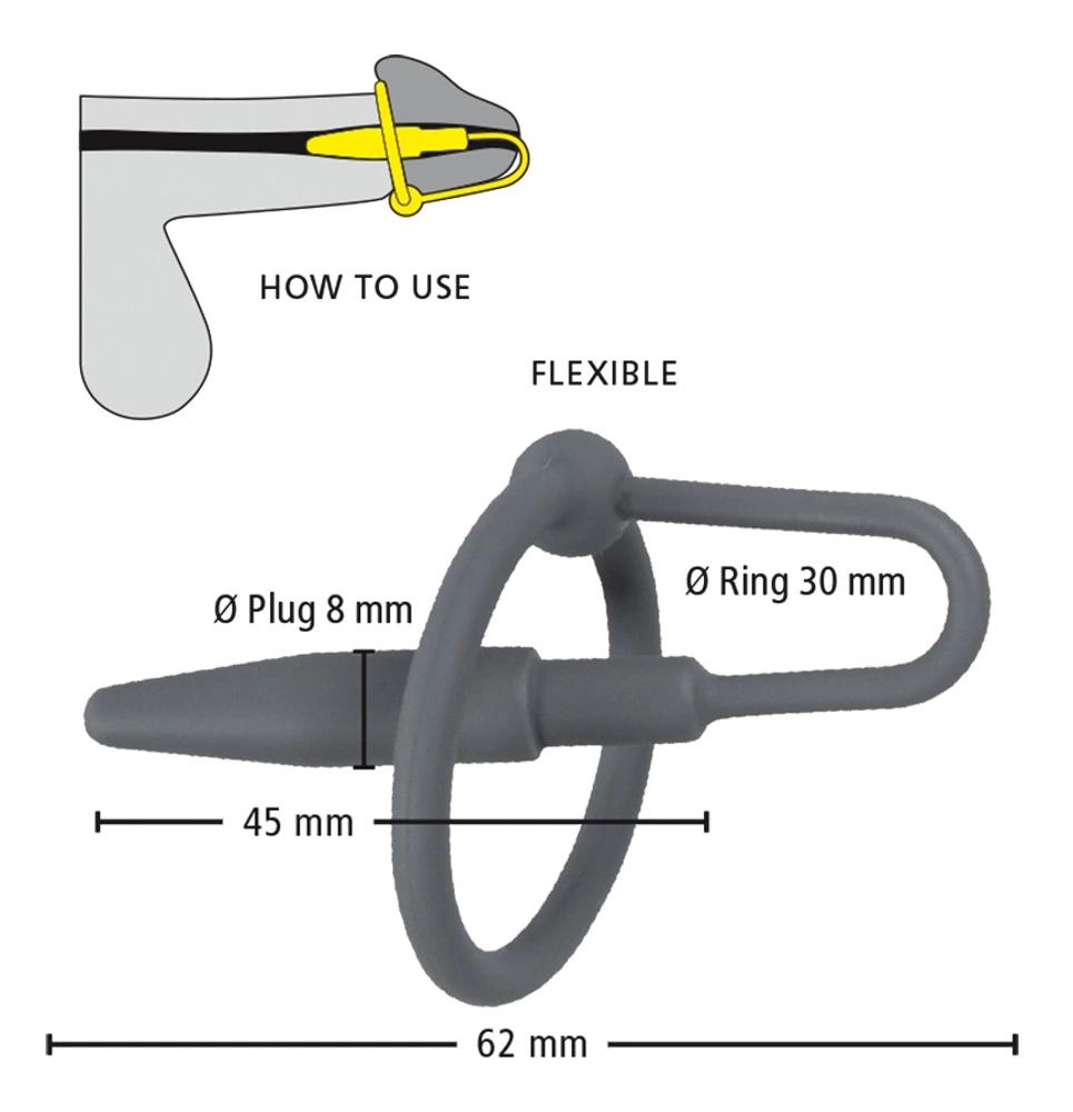 Penisplug - 2in1 Penis Ring and Dilator in One