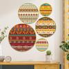 Home Decoration | Vintage Art Design | Handcrafted | Living Room Wall Decoration | Décor Items | Gift Items (Multicolour) (Set of 5)