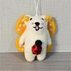 Handmade Wool Felt Tiger and Lion Bag Charm Ornament - Cute Gift Pendant