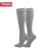 1 Pair Cute Cat Compression Socks Knee High 20-30 Mmhg Fit Medical Edema Diabetes Varicose Veins Running Sports Socks