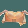 Large Size Women Non Slip Invisible Wedding Dress Bra Ultra Thin Gathered Push Up Tube Top Front Buckle Brassiere Strapless Underwear Top
