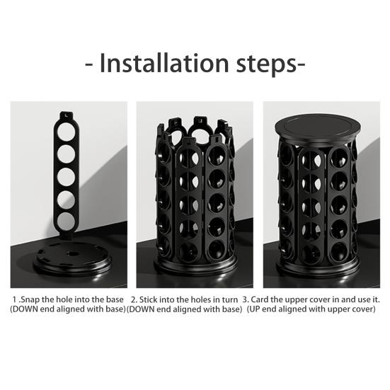 Подставка-карусель для кофейных капсул K Cups Stand 40 Pods Storage Rack Вращающийся органайзер для кофейных капсул Вращающийся на 360 градусов держатель для кофейных капсул