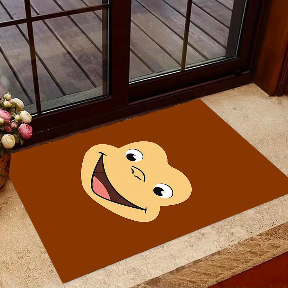 Blu And Eyi Adventure Themed Anti-Slip Rugs - Polyester Home Decor, Suitable for Bedrooms, Living Rooms, Doorways, Studios, and Decorations