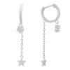 Silver Earrings with Cubic Zirkonia (2180722)