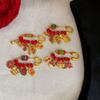 Horse Year Lucky Pins Gold Sand-plated Ornaments Fashion Guardian Brooch  Newborn Baby