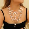 Highlight Imitation Pearl Heavy Handmade Wedding Festival European Beautiful Woman Necklace
