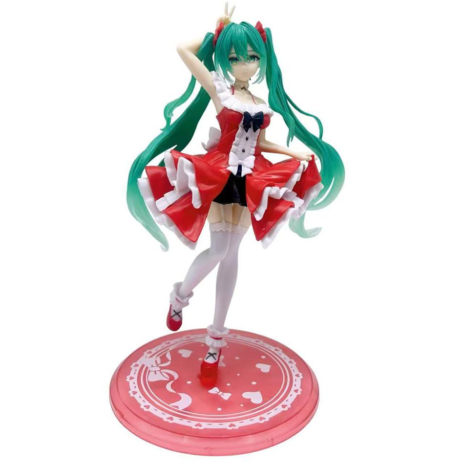 20cm Anime Figure Hatsune Miku The Artist Bunny Girls Sexy Action Figure Cute And Charming Car Ornaments Playthings Kid Collectible Model Doll Toy