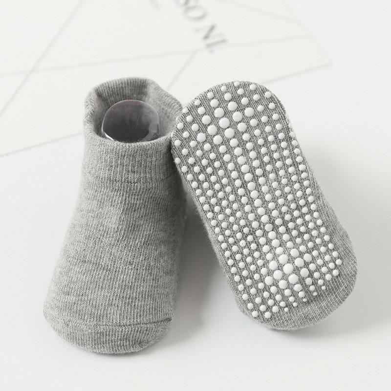 6 пар/лот, хлопковые детские противоскользящие носки-лодочки для мальчиков и девочек, детские носки в пол с низким вырезом и резиновыми ручками