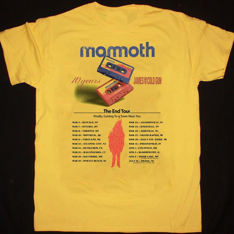 Mammoth The End 2026 North American Tour T Shirt Full Size S5XL KK574 Unisex T-Shirt