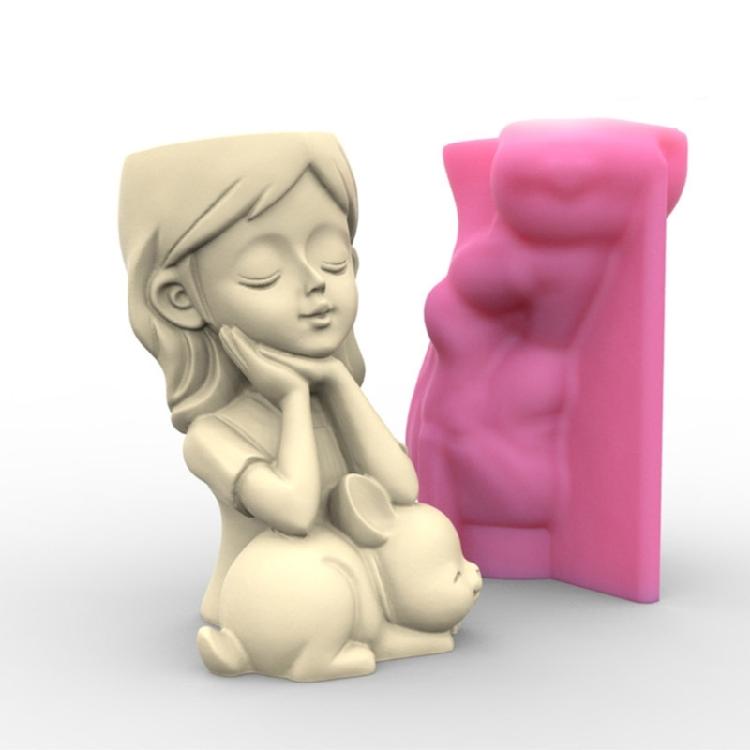 Форма для цветочного горшка силиконовая для суккулентов цветочный горшок растение винтажная форма бетон цемент