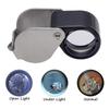 Mini Folding Magnifier 14x Jewelers Eye Magnifying Glass Magnifier Pocket Handheld Tools Portable Magnifying Glass Gift