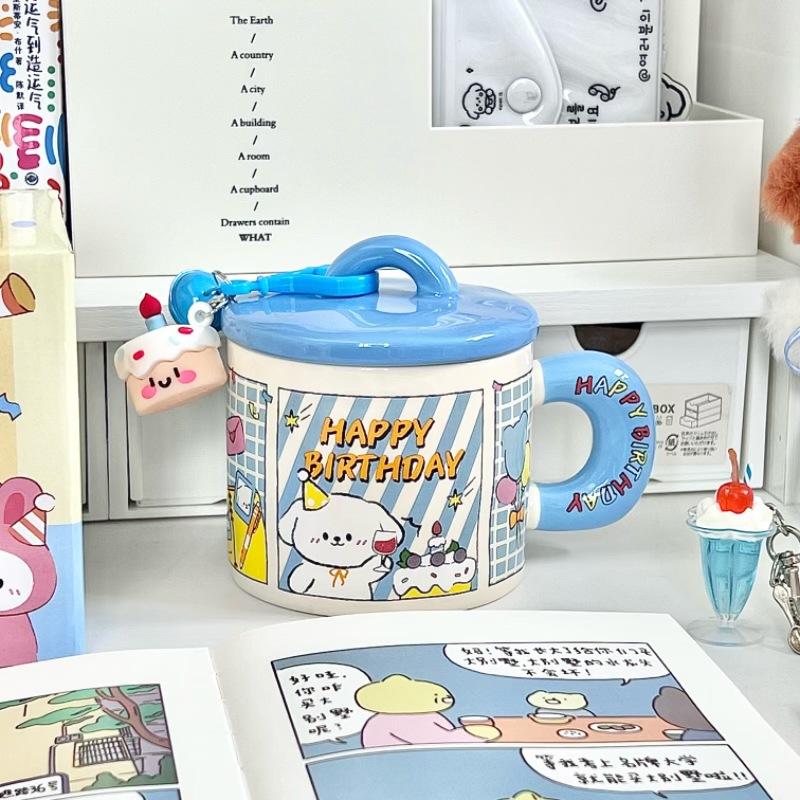 Подарки на день рождения подругам, креативные практичные керамические кружки для девушек, чашки для торта высокой ценности, подарочные коробки