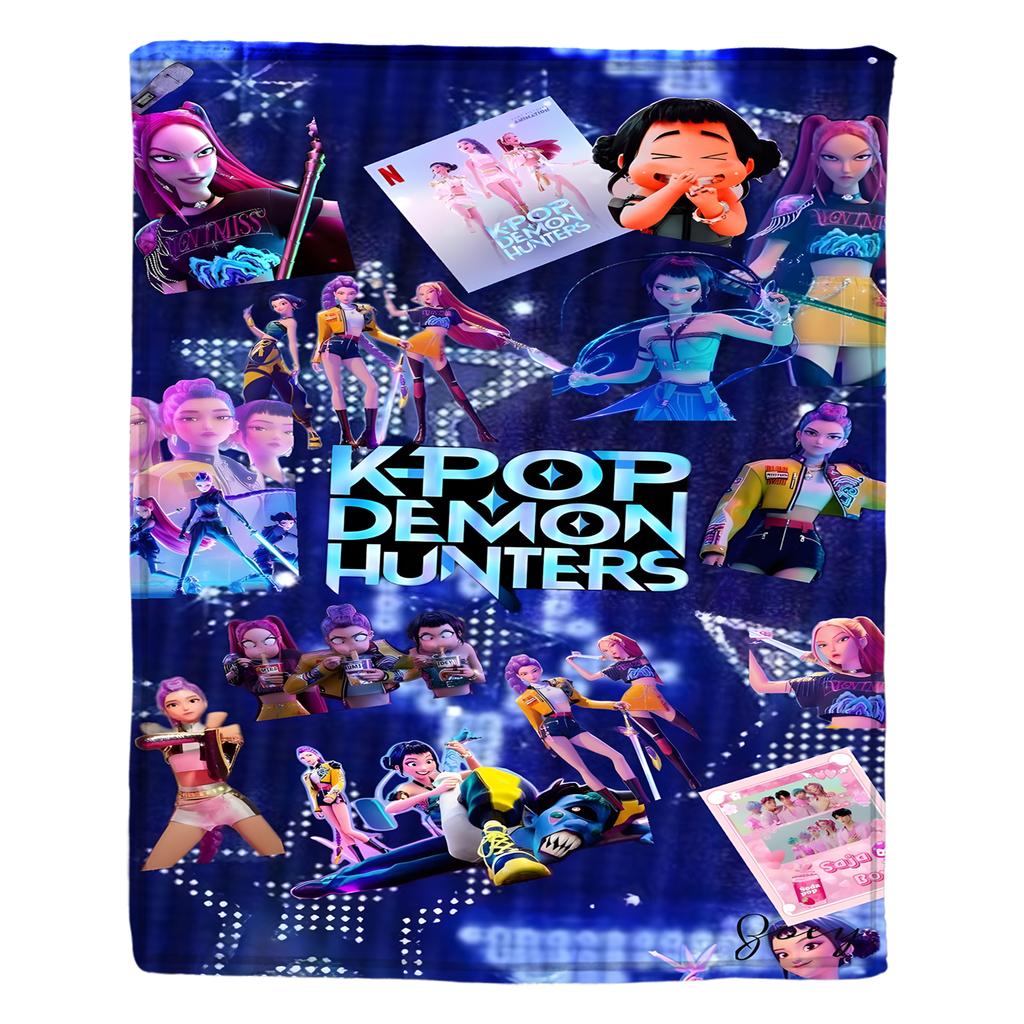 Flannel Digital Printed Blanket Conditioning Blanket Sofa Blanket Girl Gift