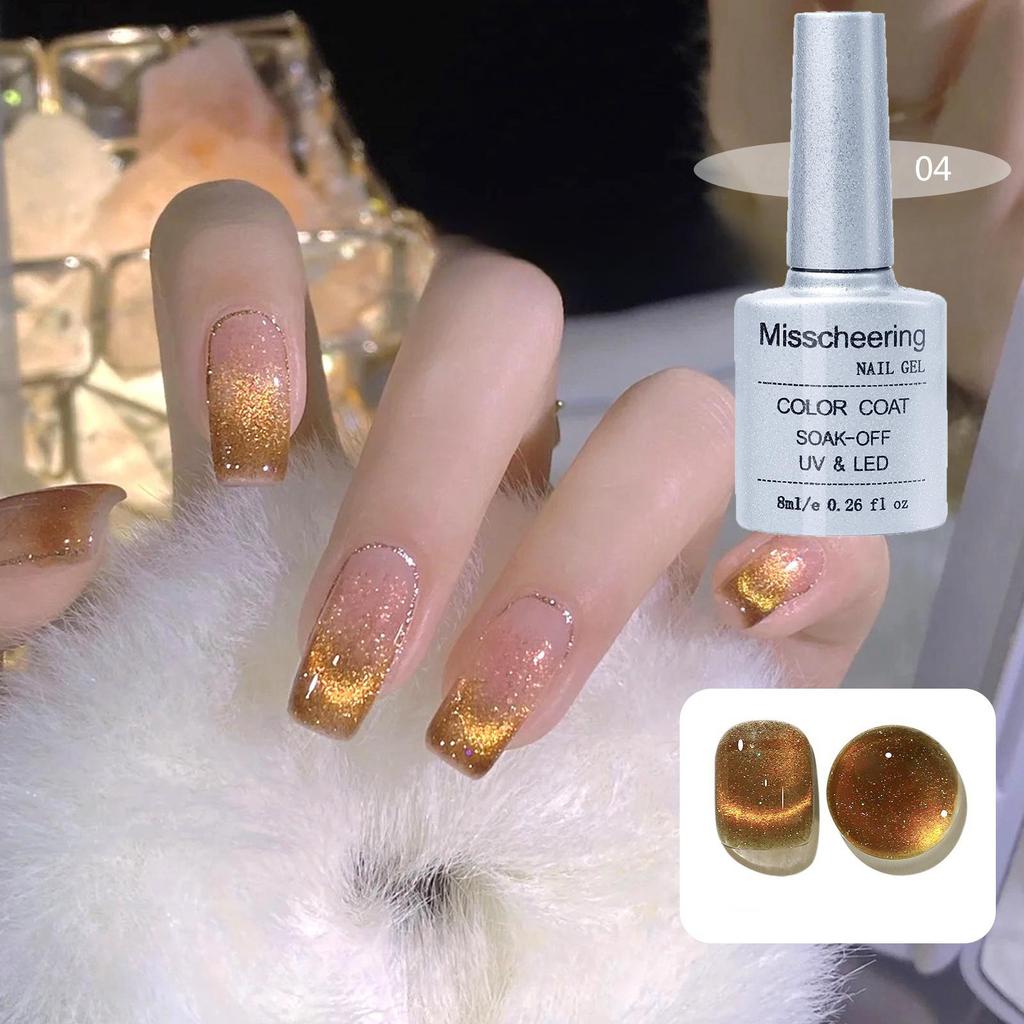 8 мл кошачий глаз магнитный лак для ногтей лазерный магнит синий кристалл УФ-светодиодный лак для ногтей для арт-дизайна маникюра