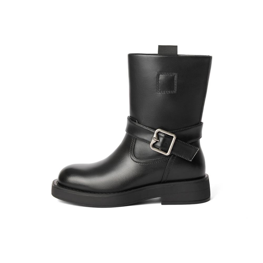 Belle Fashion Versatile Casual Boots for Women 2024 Winter New Comfortable Slimming Short Boots