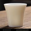 Керамический набор чайных чашек Shuixi Pure White с золотым ободком, 5 штук