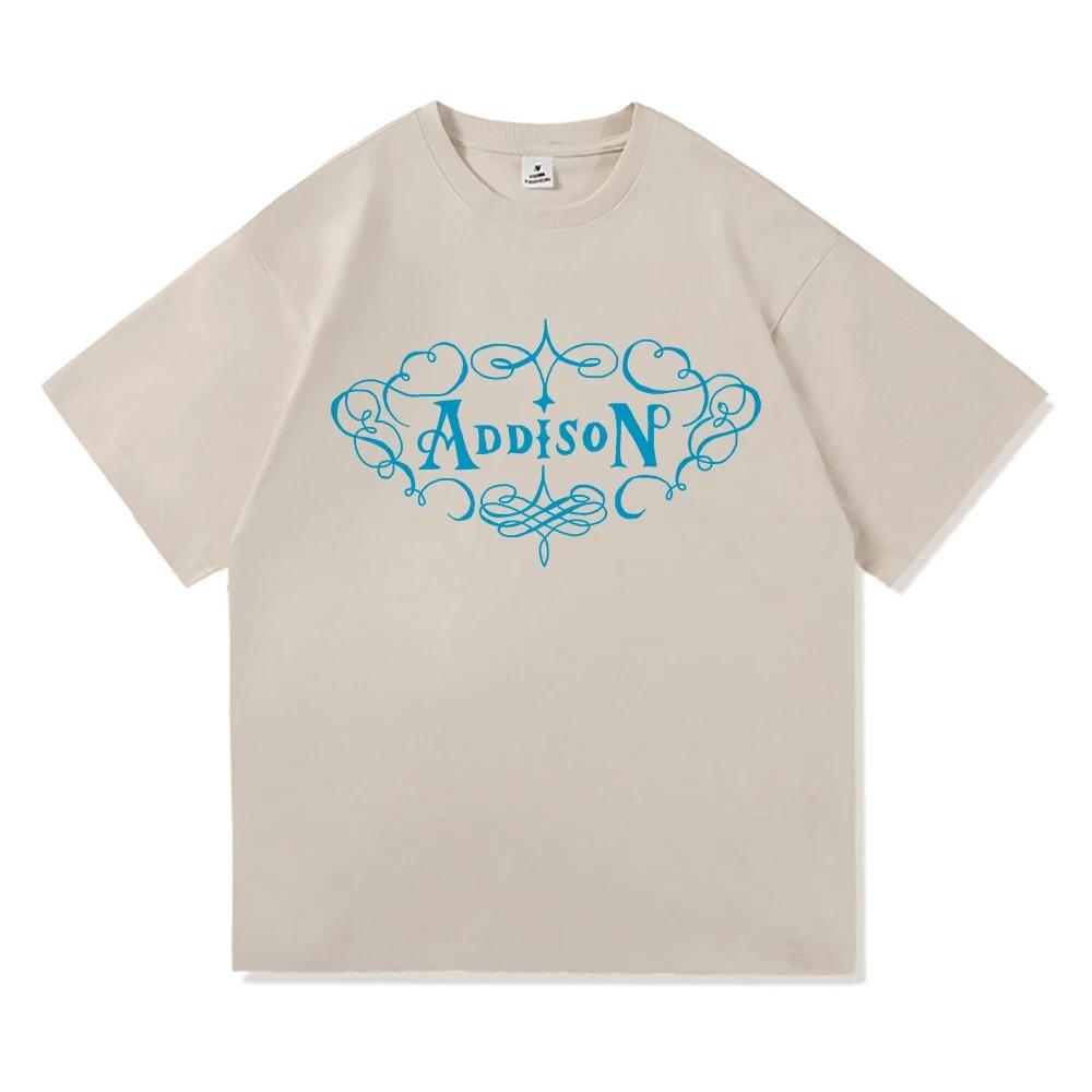 Addison Rae New Album Poster Print TShirt Fashion Men Women Cotton Fashion Harajuku Highstreet Top Oversized Casual Summer Tee