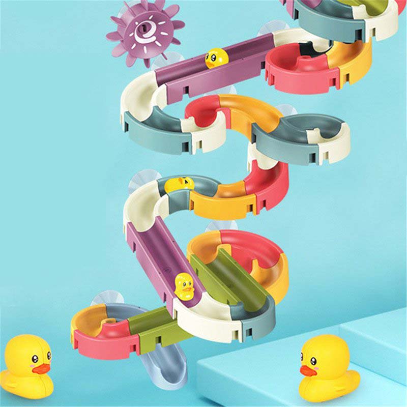 Гонка Сборка игрушек для ванной DIY Water Spray Toy Сборка трека для ванной комнаты